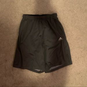 Grey adidas athletic shorts